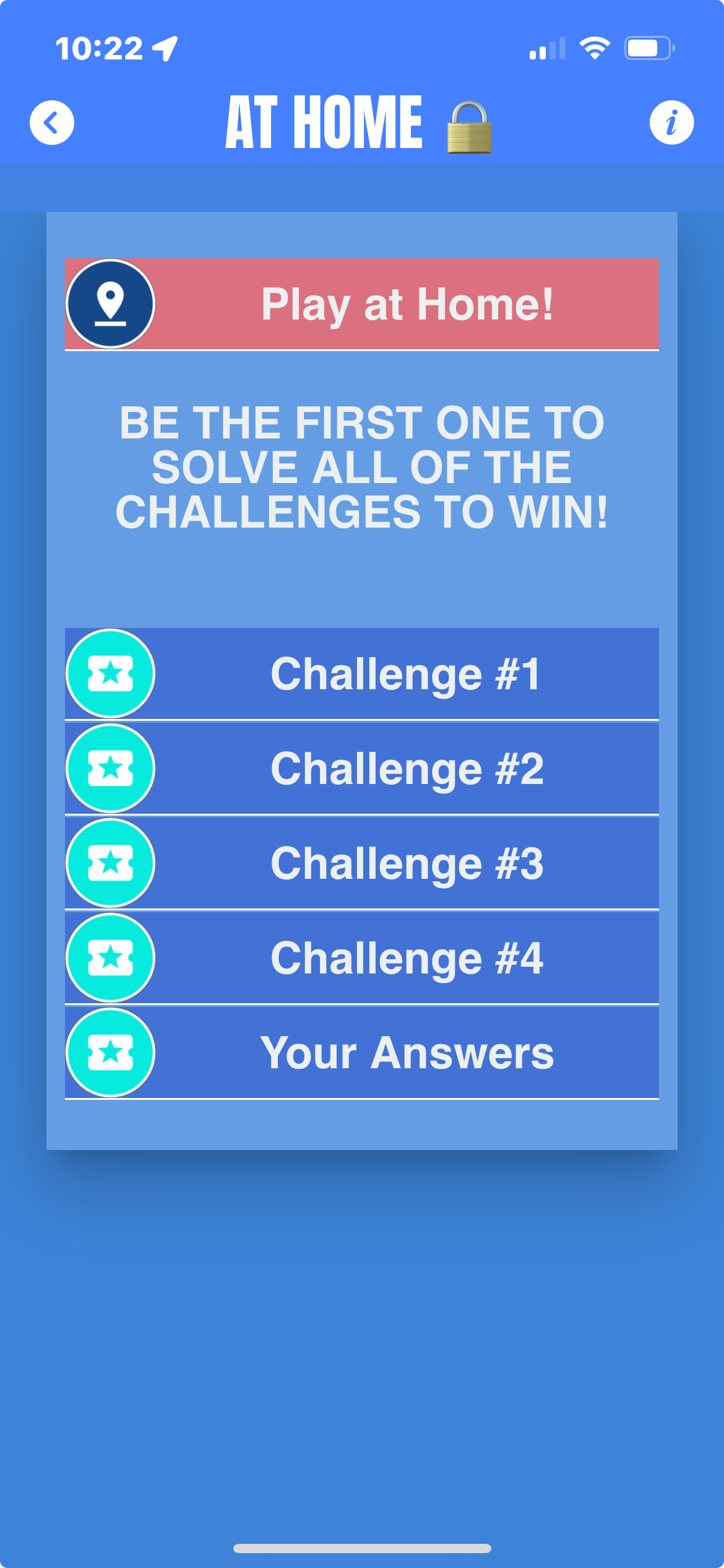 AT-HOME CHALLENGE