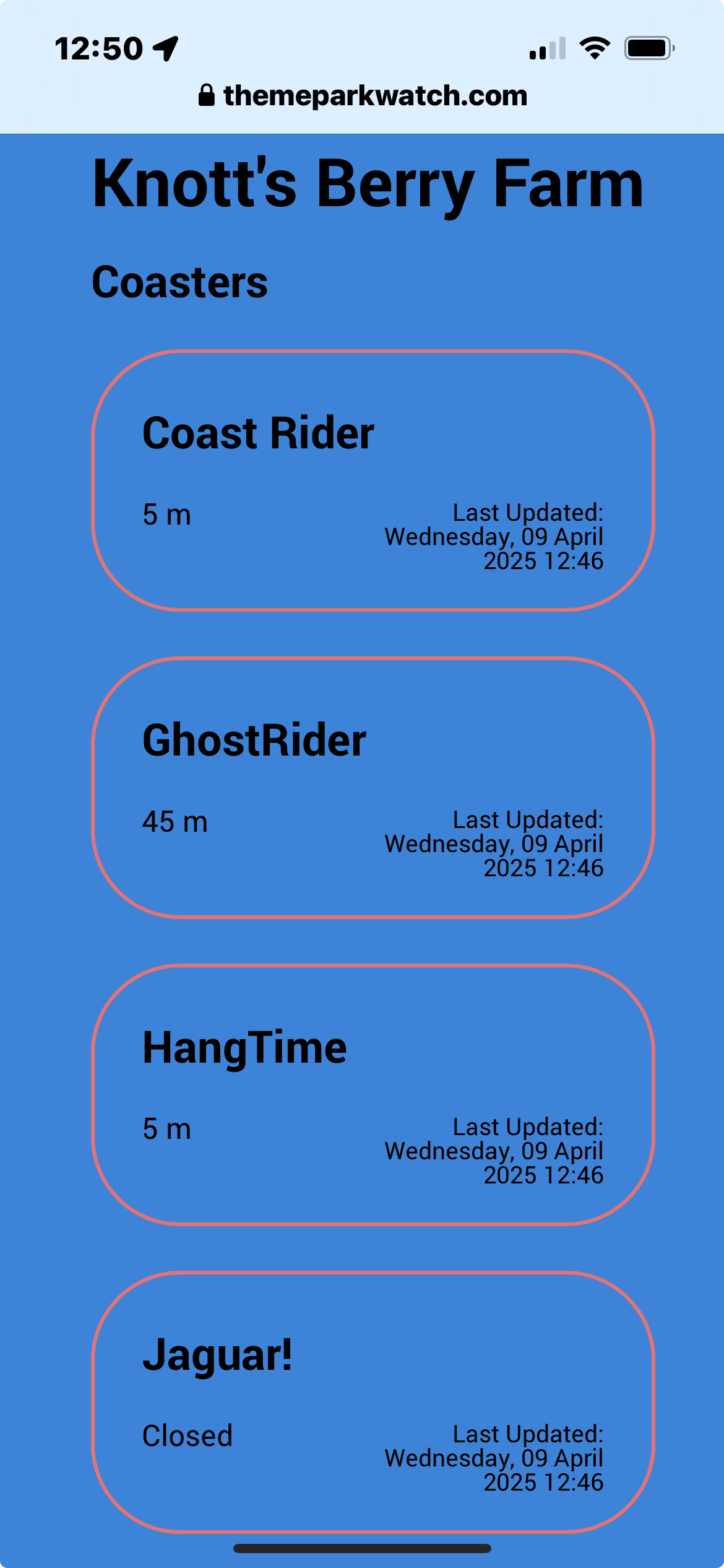 WAIT TIMES